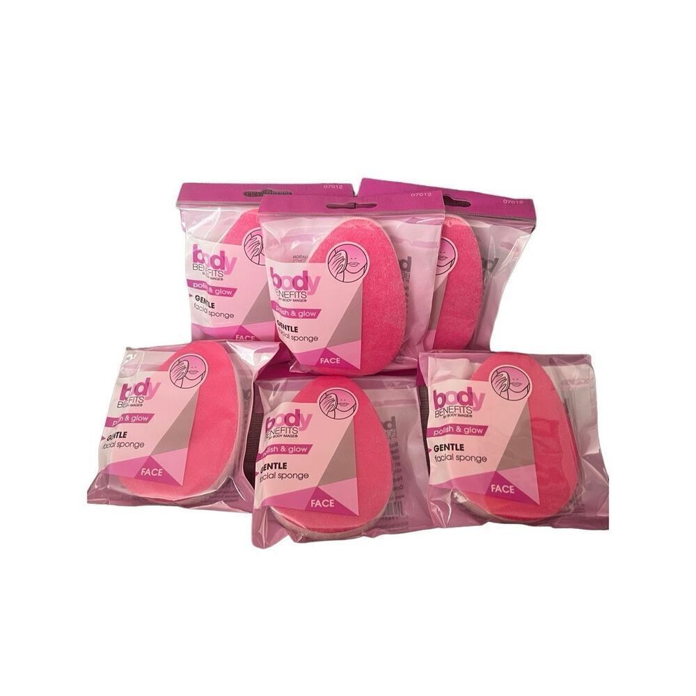 6-pack Body Benefits Gentle Facial Sponge